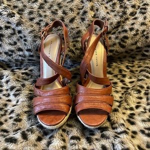 Charlotte Russe Cognac wedge sandal Size 7